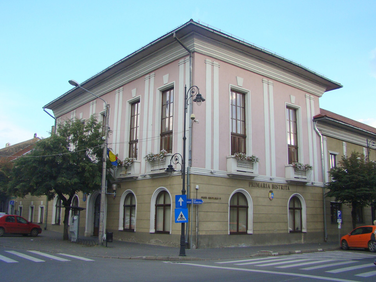 Clădirea Primăriei Bistrița din Piața Centrală nr. 6, &icirc;n 2018